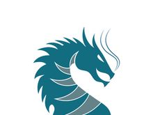 Dragon vector icon illustration design logo template