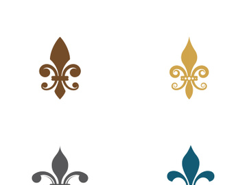 Fleur de lis vector icon design preview picture