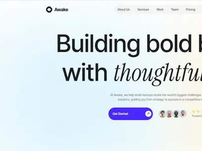 Awake Bootstrap Website Template