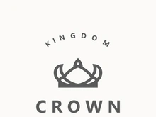 Premium style crown logo vintage abstract symbol. Royal king icon. Modern luxury brand element sign. Vector illustration