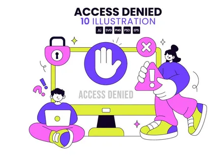 10 Access Denied Illustration
