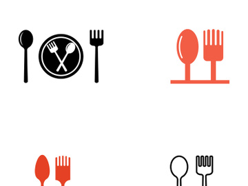 Creative spoon and fork logo. preview picture