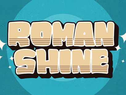 ROMAN SHINE - Display Sans Font