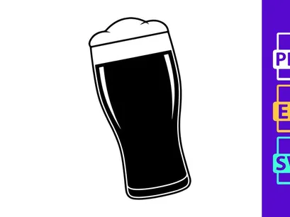 Black paper shopping bag with handle isolated on white background