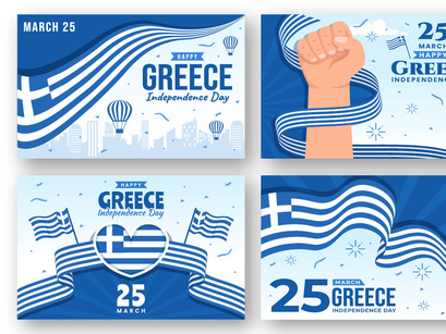 13 Happy Greece Independence Day Illustration
