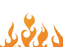 Fire flame background vector illustration design template