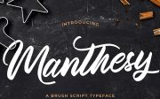 Manthesy - Brush Script Font