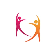 Human character logo sign