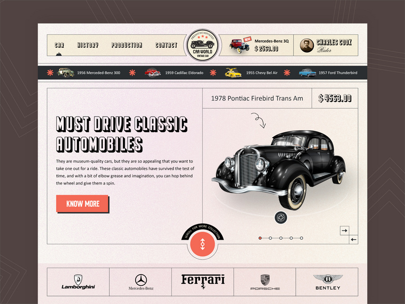 Vintage Car - Web App