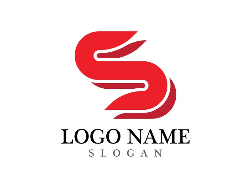 Business corporate S letter logo design vector
