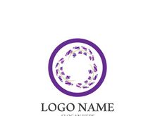 Lavender flower vector icon illustration design template