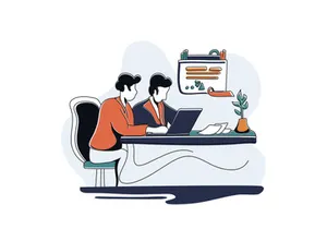 Academic Business 10 Flat Illustration