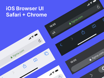 iOS Safari & Chrome Browsers UI preview picture