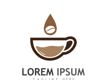 Creative coffee bean logo design. preview picture