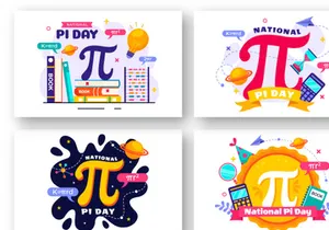 12 National Pi Day Illustration