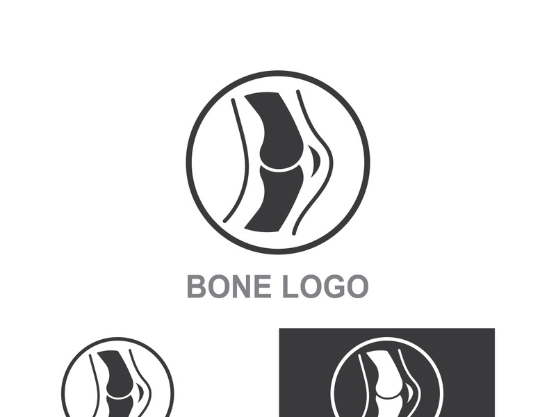 Bone logo design.logo for nursing, medical, orthopedic.