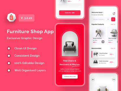 Furniture Store App Design