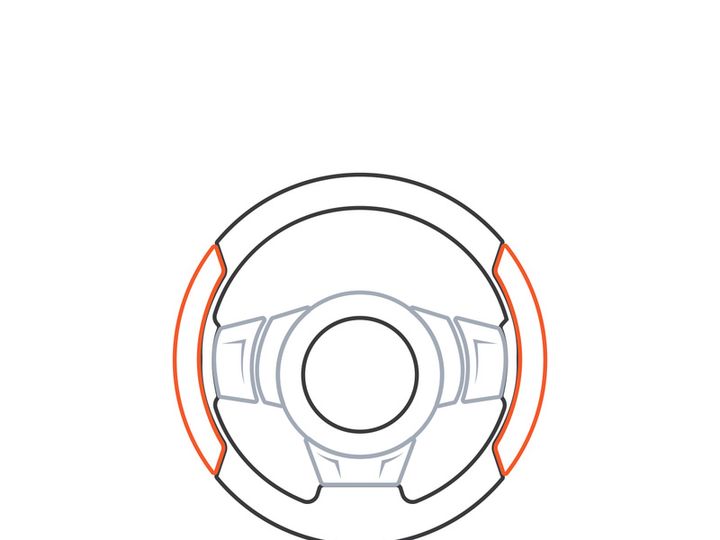 Steering Wheel vector image logo icon