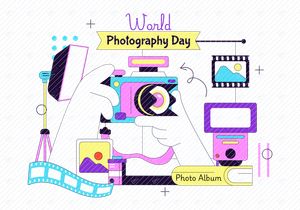 10 World Photography Day Illustration