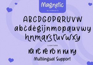 Magnetic - Handwritten Font