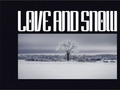Snowman - Condensed Sans Serif