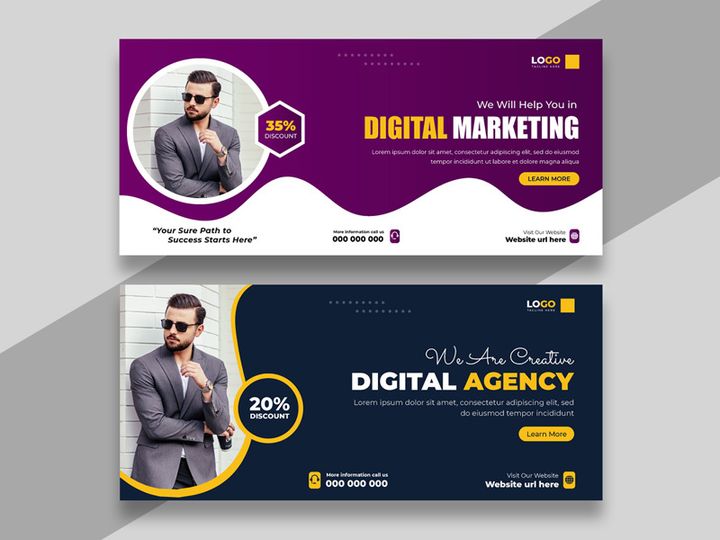 Digital Marketing Facebook Cover Banner Ver-25