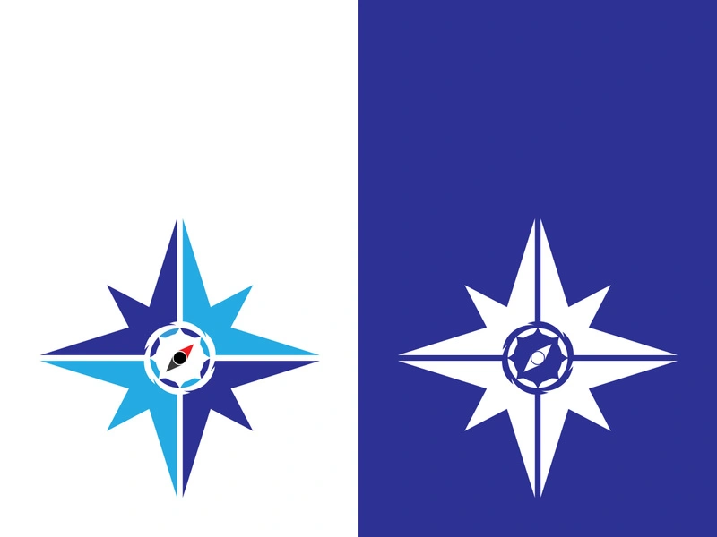 Compass logo template vector icon illustration design