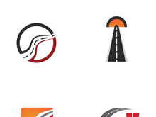 road logo and symbol template vector