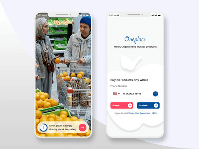 Online Grocery Shop Mobile App UI Kit
