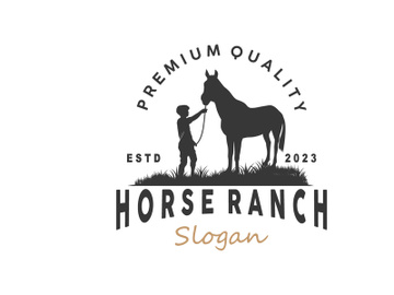 Horse Logo, West Country Farm Ranch Cowboy Logo Design preview picture