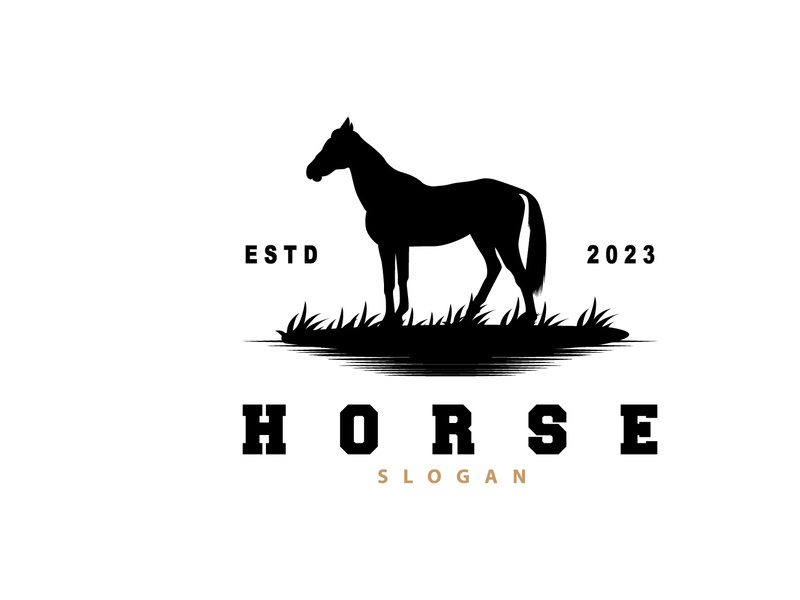 Horse Logo, West Country Farm Ranch Cowboy Logo Design