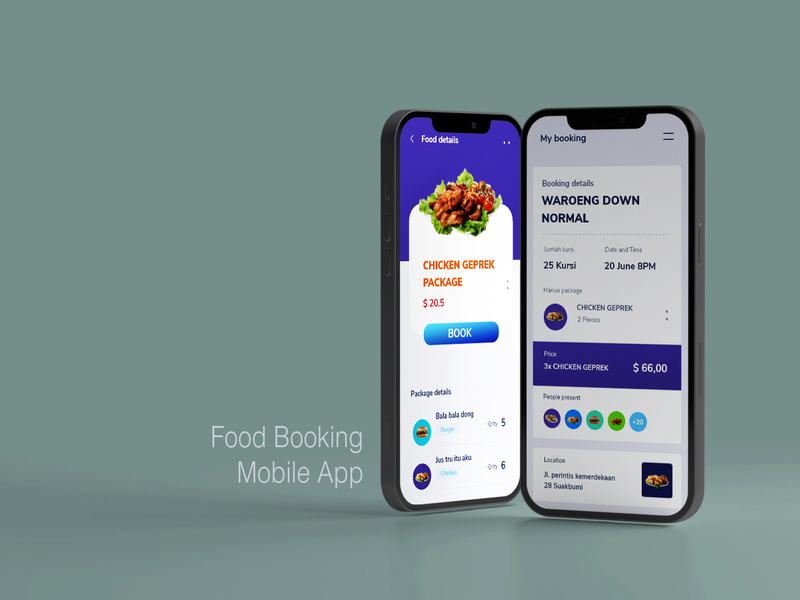 Food Bonking & Delivery App UI Kit