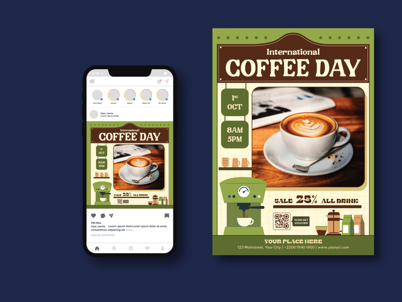 International Coffee Day Flyer