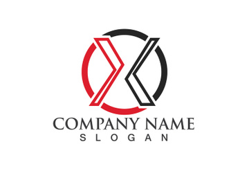 X Logo Template vector icon preview picture