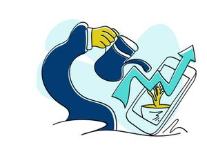 Investment Business flat Illustration