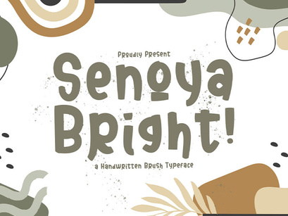 Senoya Bright - Playful Display Font