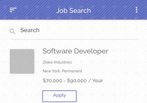 Job Search Mobile App UI Kit