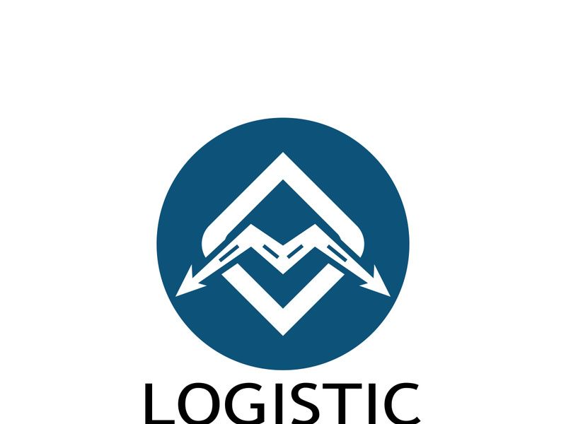 logistics logo icon illustration vector design  distribution symbol  delivery of goods  economy  finance