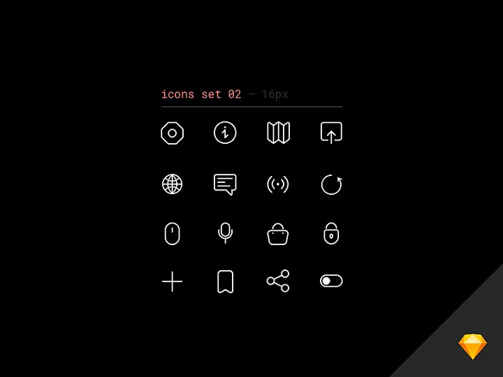 💖 Line icons set freebie for Sketch pt. 2