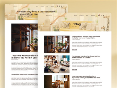 E-commerce Furniture shop - Ui design
