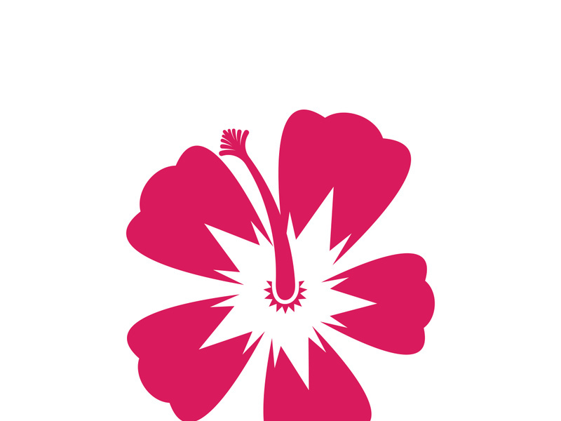 Flower vector icon design template illustration