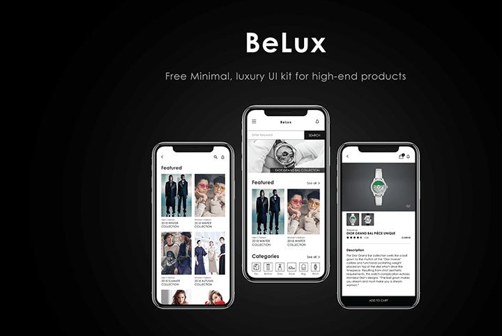 Belux Free Minimal UI Kit