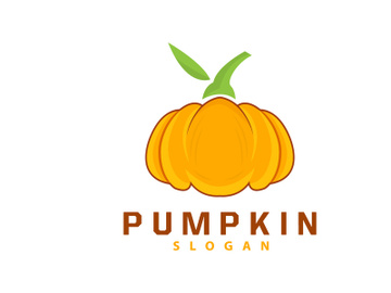 Pumpkin Logo, Pumpkin Vector, Healthy Vegetable Fruit preview picture