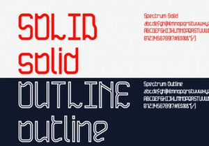 Spectrum Free Display Font