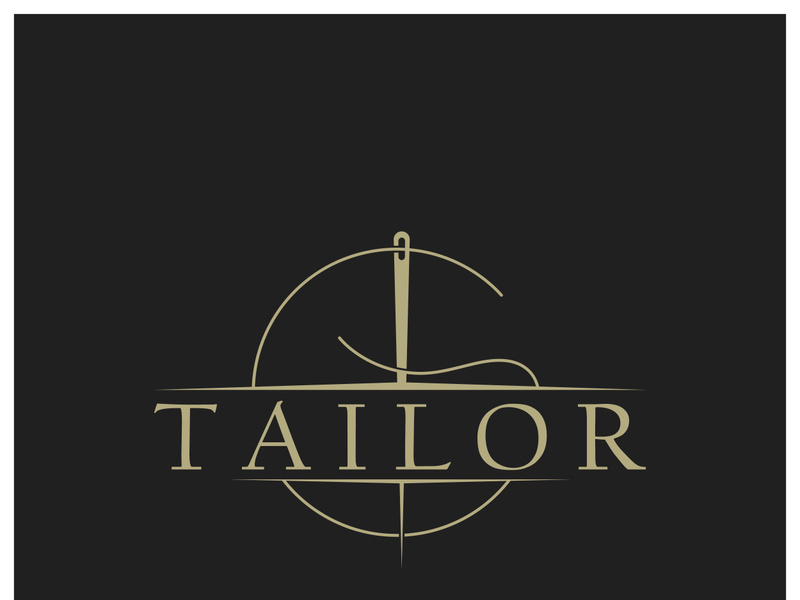 tailor logo icon illustration template combination of buttons for clothes, thread and sewing machine, for clothing product design, convection companies, fashion in vector form