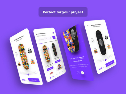 Skateboard Shop App Design