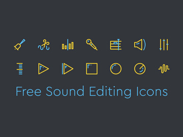 Sound Editing Icons preview picture
