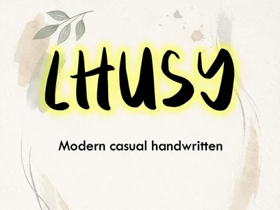 LHUSY – Modern Casual Handwritten Font (OTF)