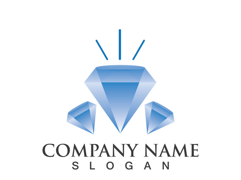 Diamond logo template vector icon illustration design