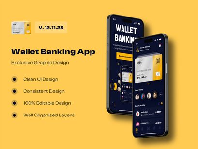 Wallet Banking App UI Kits